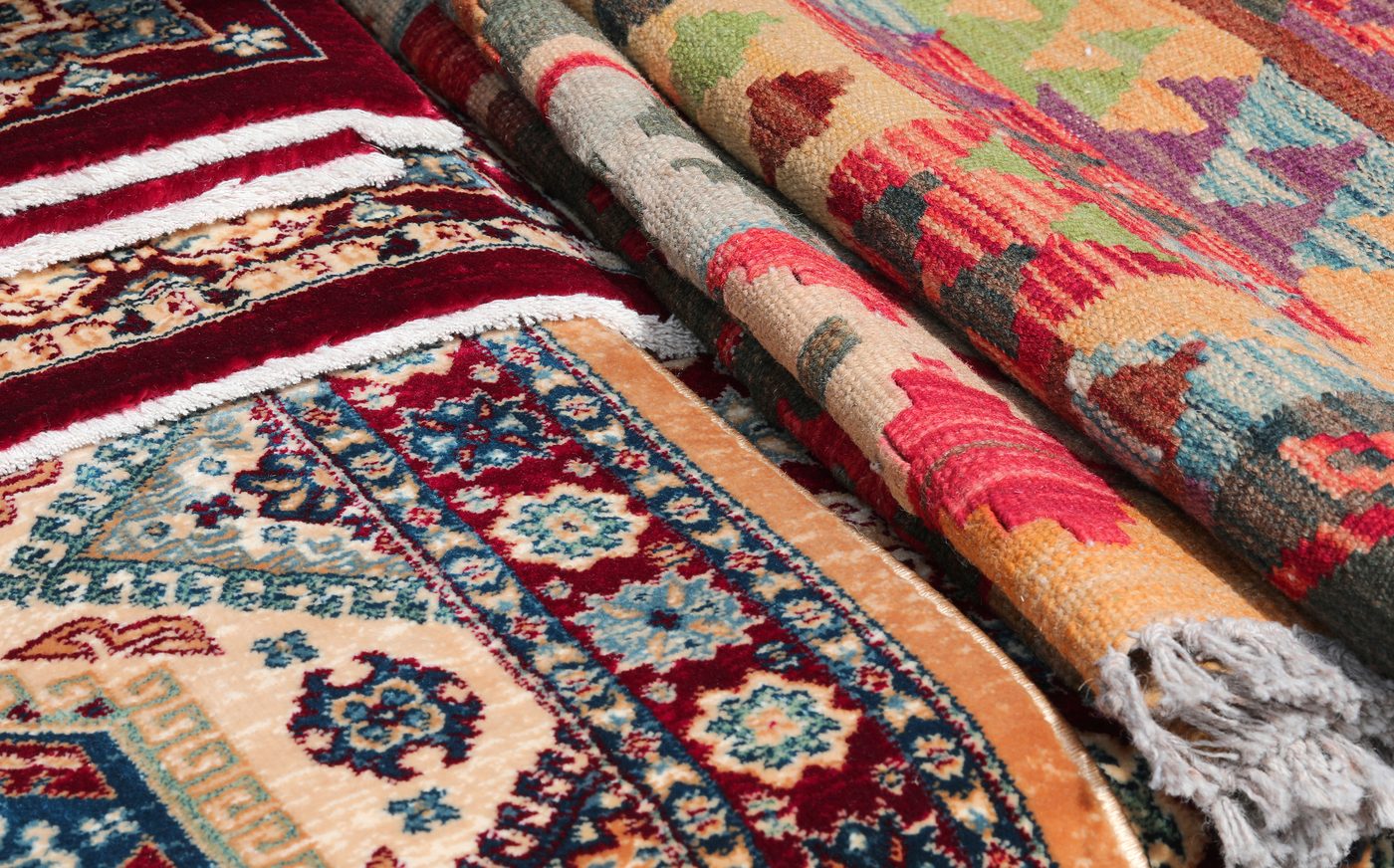 Tapis d'Orient nettoyés à Bordeaux, motifs et couleurs ravivés